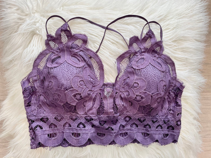 The Lace Bralette- Purple