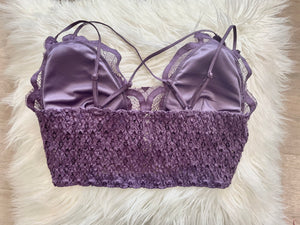 The Lace Bralette- Purple