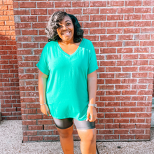 Load image into Gallery viewer, Not Your Basic V-Neck Tee