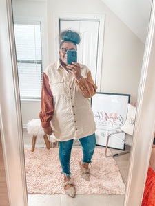 Amy Colorblock Shacket