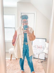 Amy Colorblock Shacket