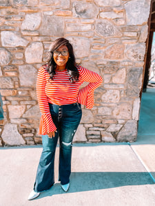 Stripe Your Interest Top