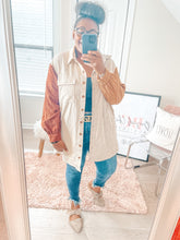 Load image into Gallery viewer, Amy Colorblock Shacket
