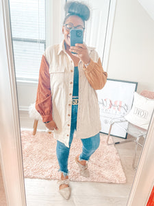 Amy Colorblock Shacket