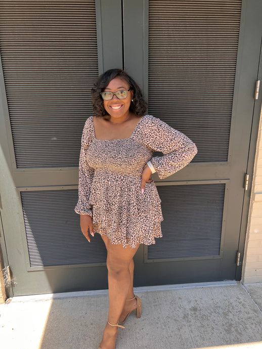 On The Wild Side Animal Print Romper