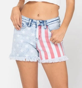 Stars and stripes jean shorts hotsell